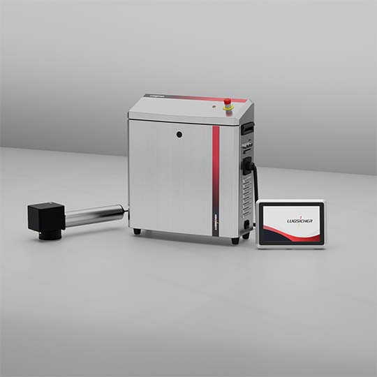 LF100 Faserlaser-Markierungskopf und Ständer
