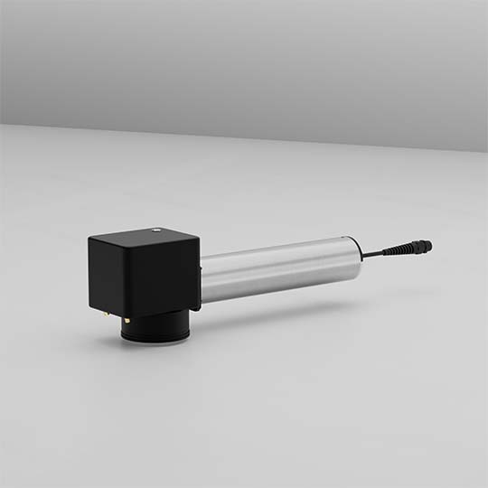 Seitenansicht des LF100-Faserlasersystems